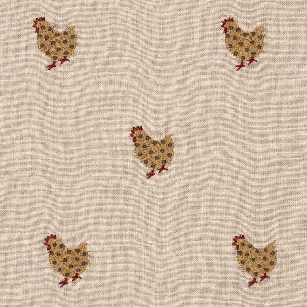 BETSY'S CHICKEN EMBROIDERY | Natural