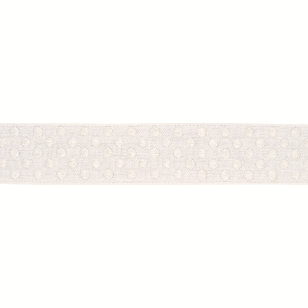 DOTTED EMBROIDERED TAPE | Ivory