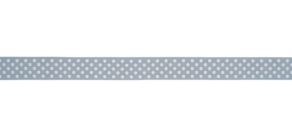 DOTTED EMBROIDERED TAPE | Sky