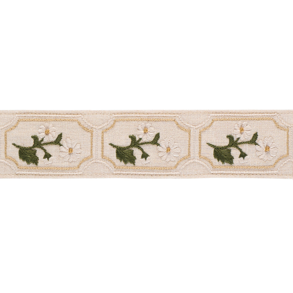 JOLIE HAND EMBROIDERED TAPE | Neutral