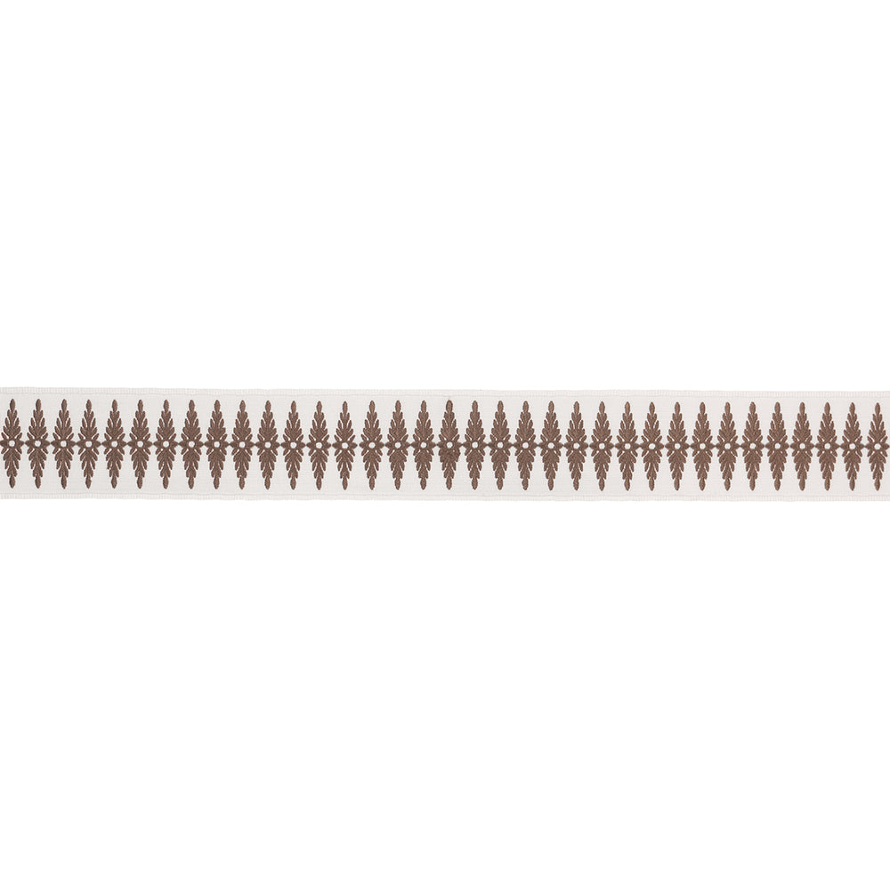 GENEVIEVE EMBROIDERED TAPE | Brown