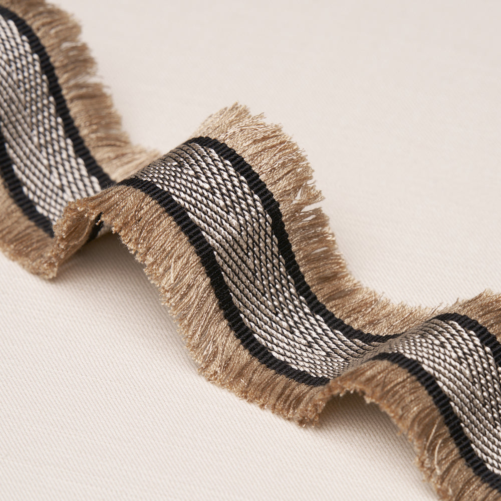 FELICITY FRINGE TRIM | Black