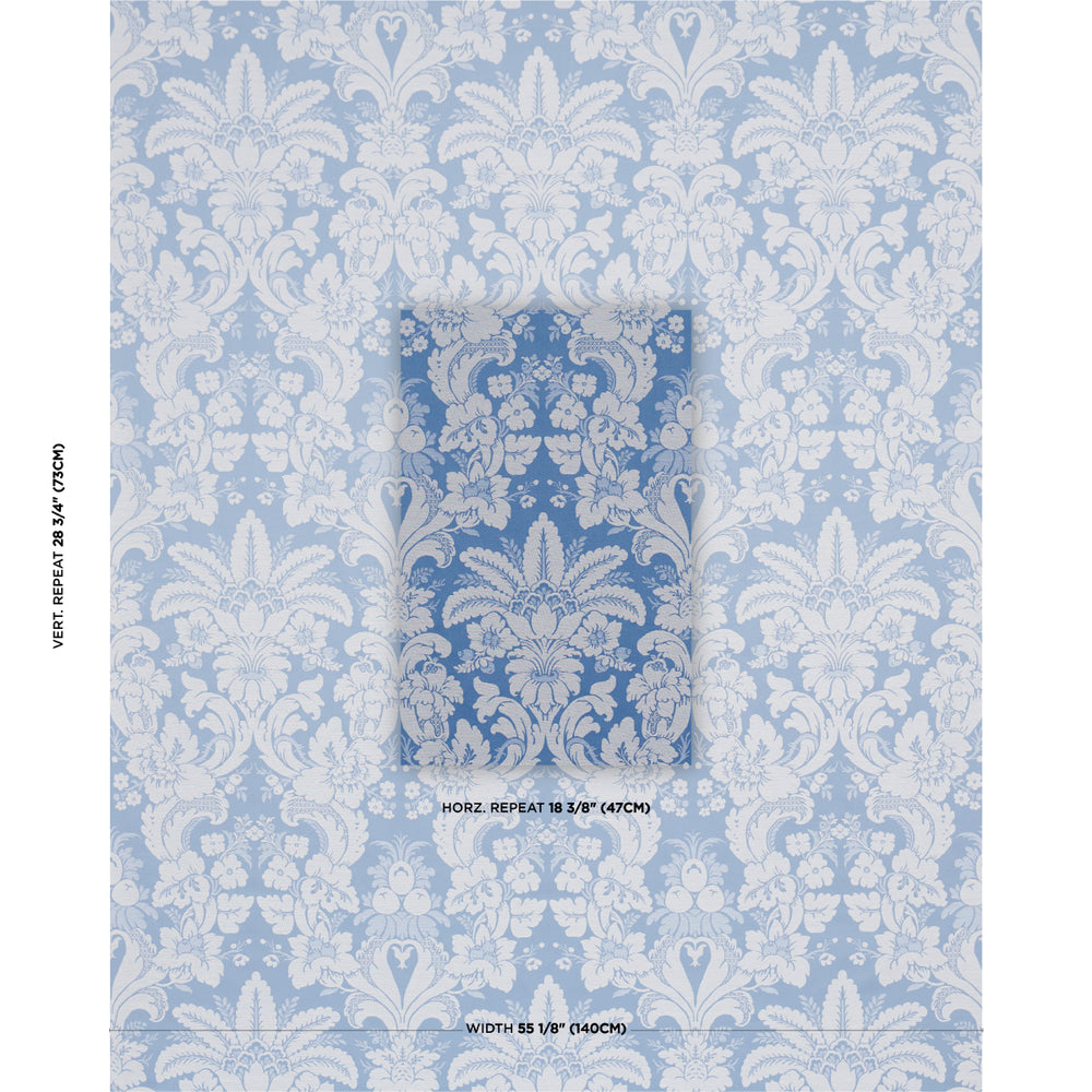 KENNEDY DAMASK | Cobalt