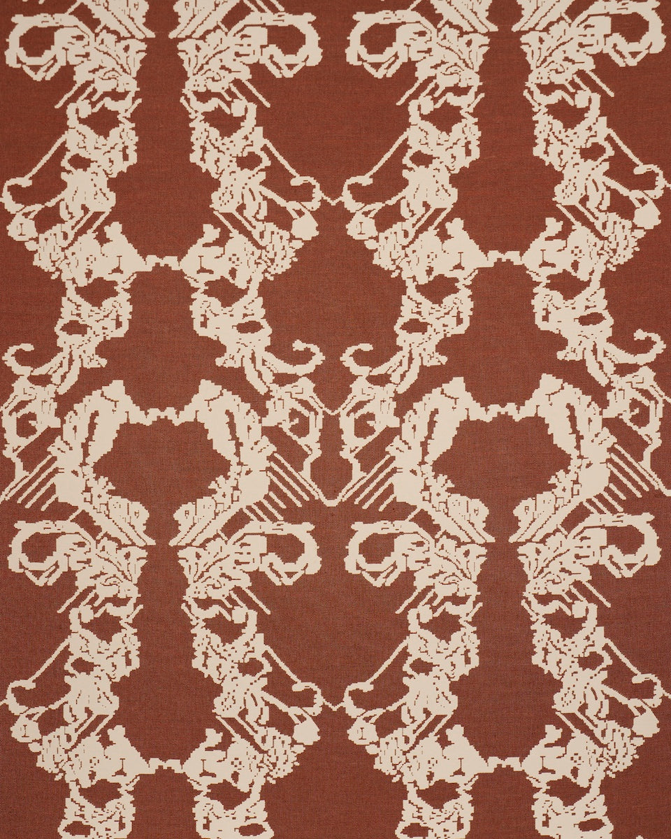 REVERSIBLE DIGITAL DAMASK | Chartreuse