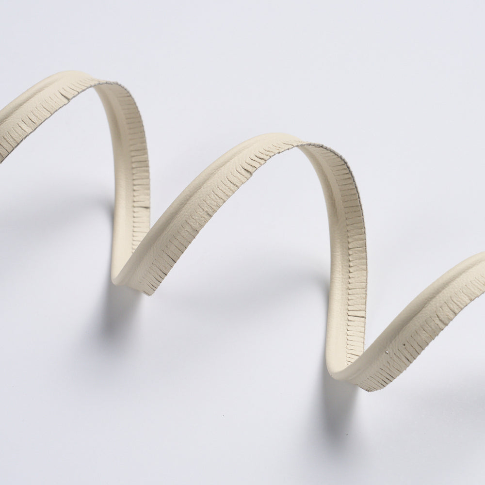 BURNHAM NARROW LEATHER PIPING | Ivory