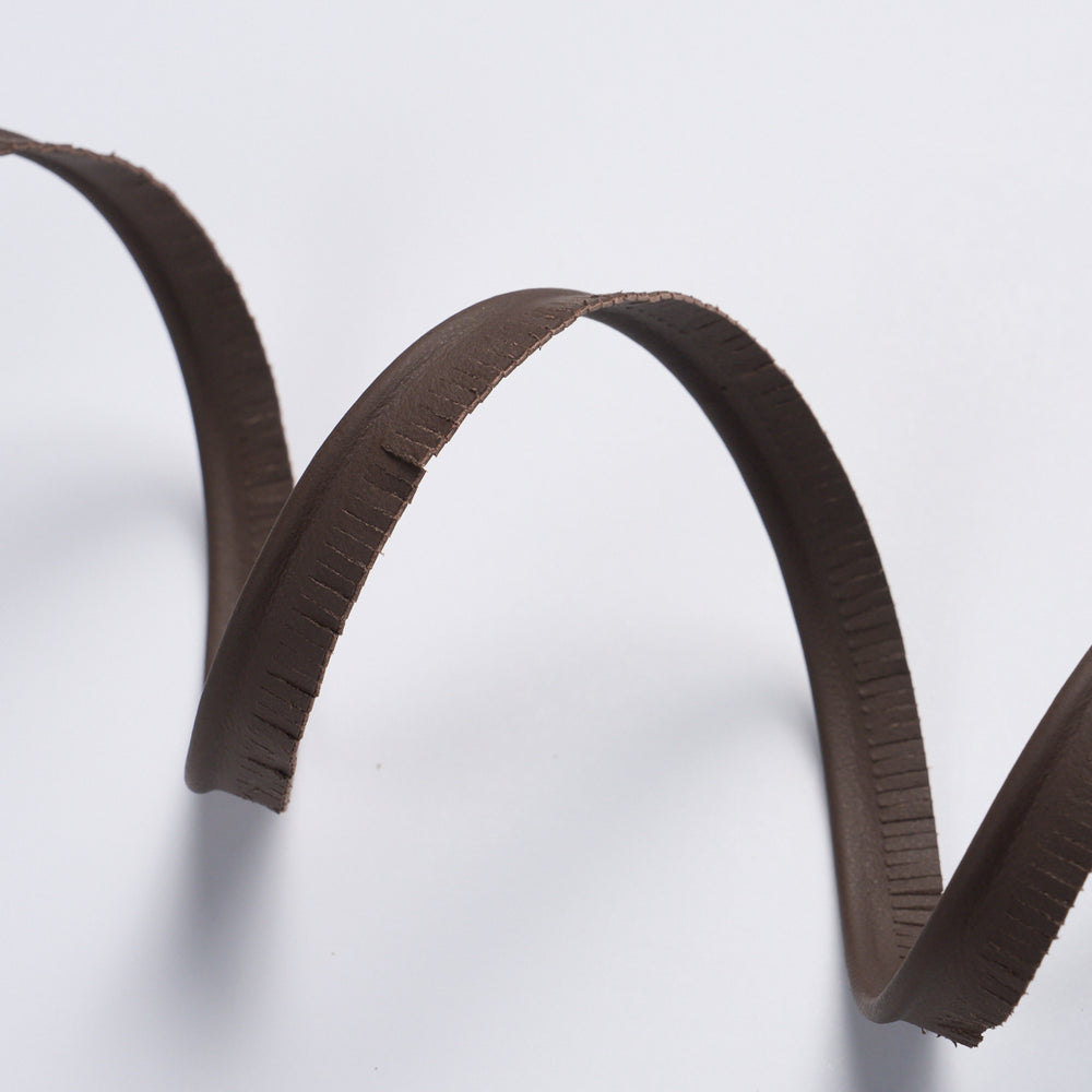 BURNHAM NARROW LEATHER PIPING | Dark Brown