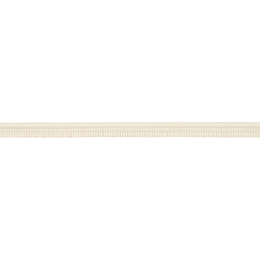 BURNHAM MEDIUM LEATHER PIPING | Ivory
