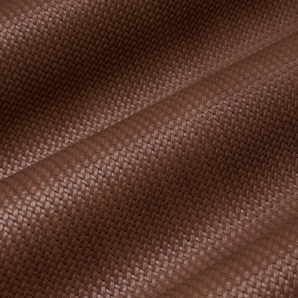 VEGAN LEATHER RATTAN INDOOR/OUTDOOR | Chocolate