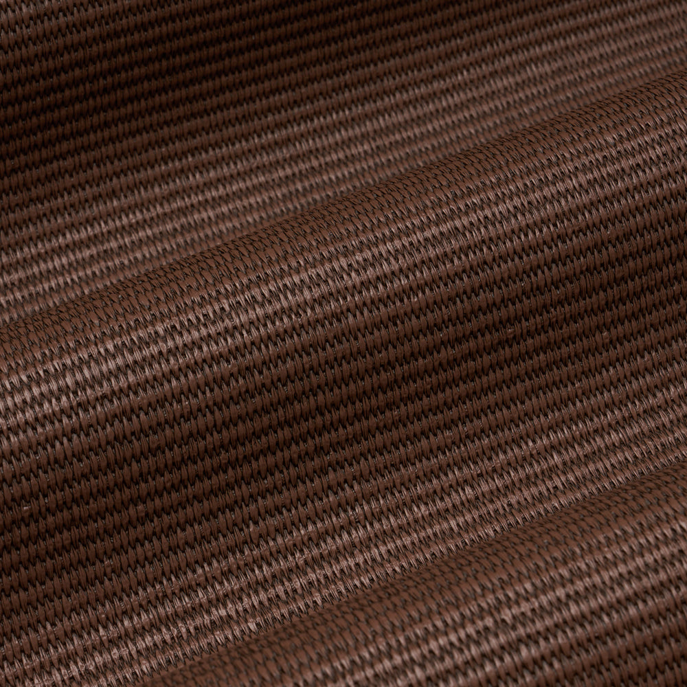VEGAN LEATHER BASKETWEAVE IN/OUT | Chocolate