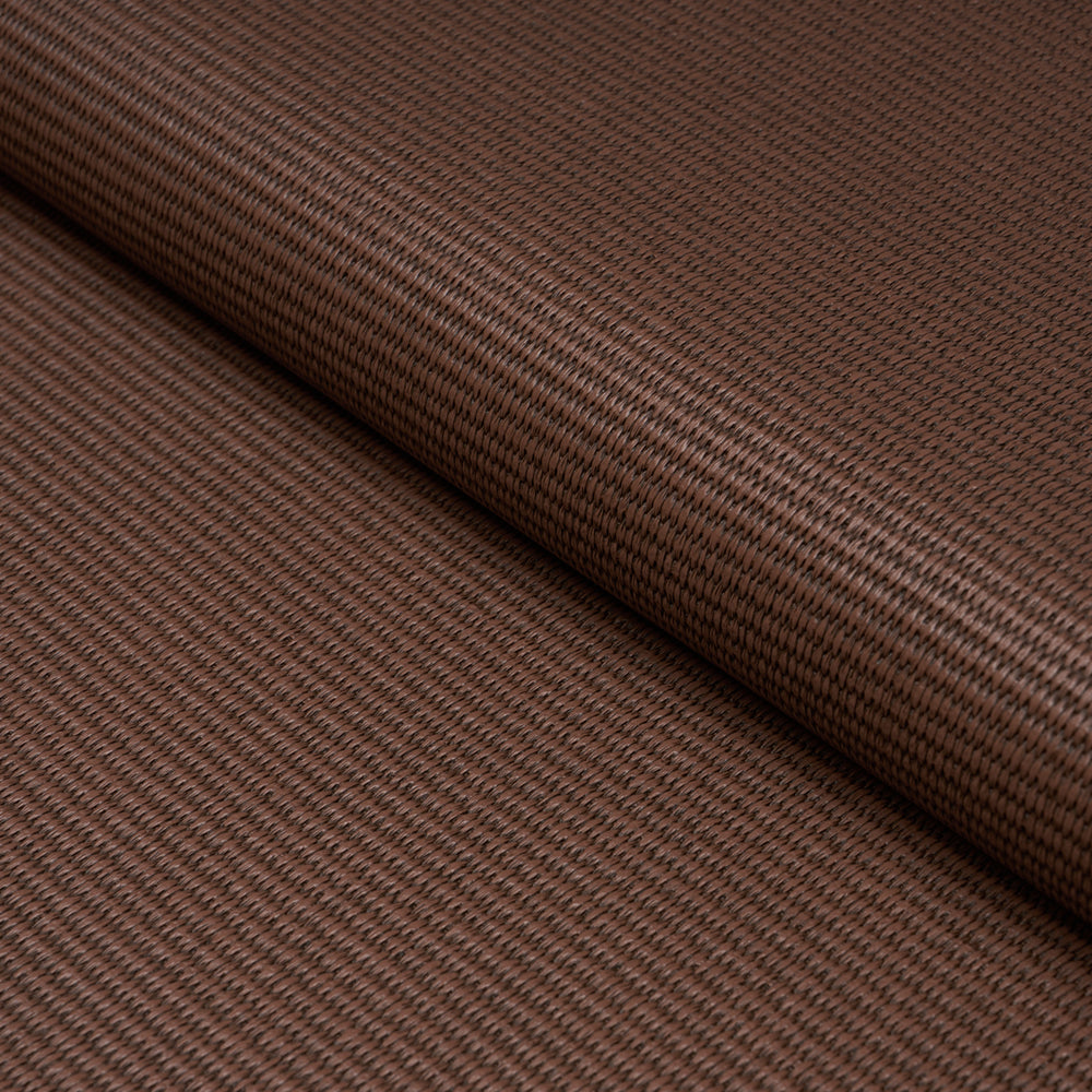 VEGAN LEATHER BASKETWEAVE IN/OUT | Chocolate
