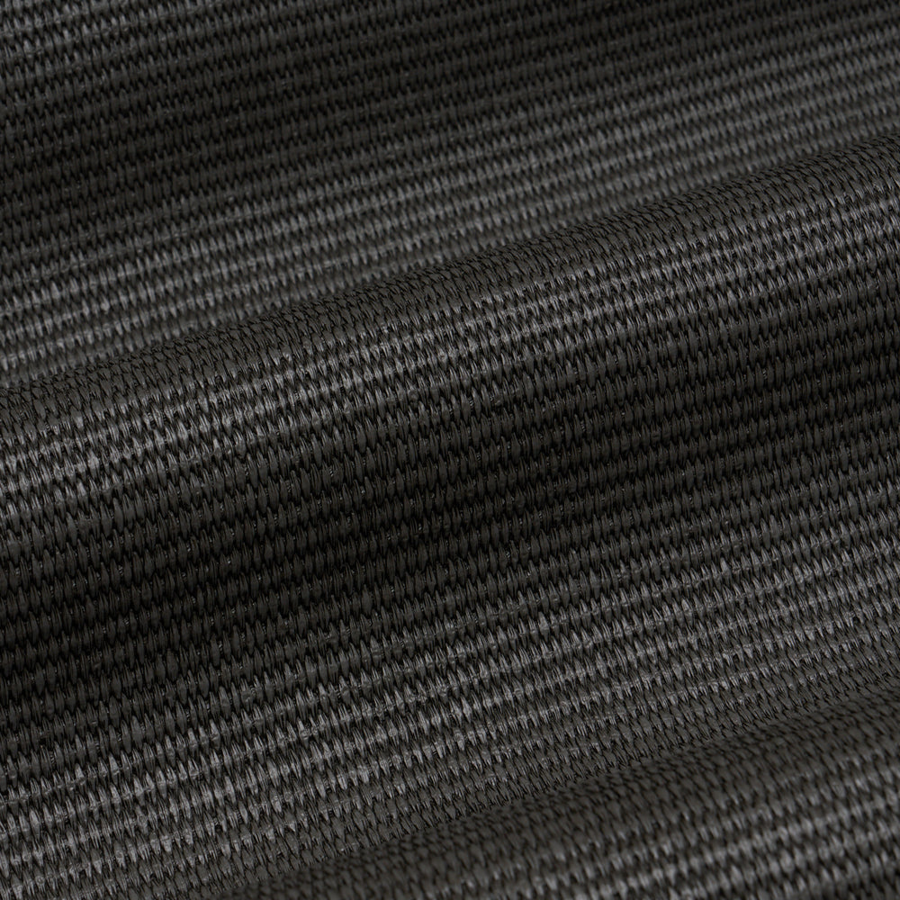 VEGAN LEATHER BASKETWEAVE IN/OUT | Charcoal