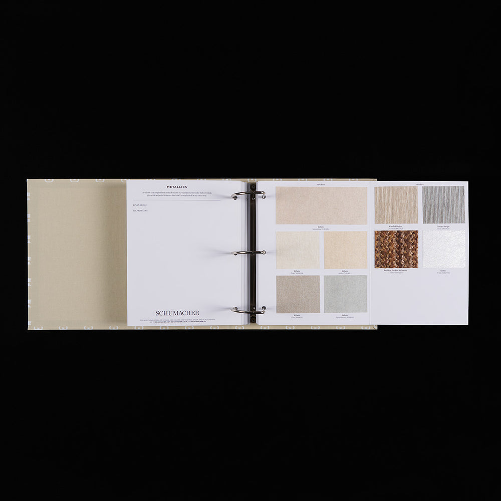 Textured Wallcovering Sample Binder | Beige