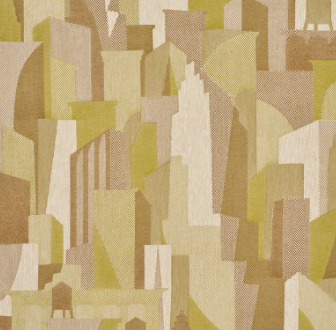 THE CITY'S SILENT LINES INDOOR/OUT | Chartreuse Pillow