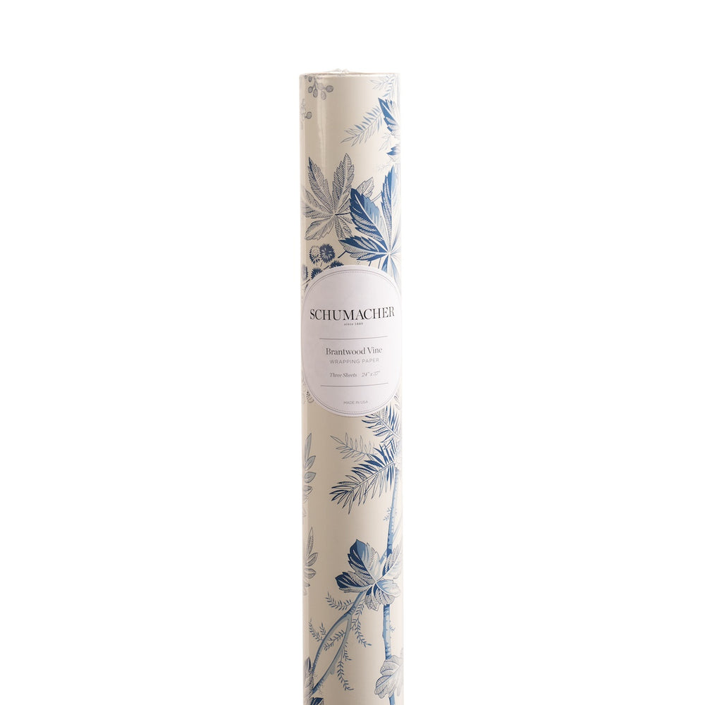 Brantwood Vine Wrapping Paper | Porcelain