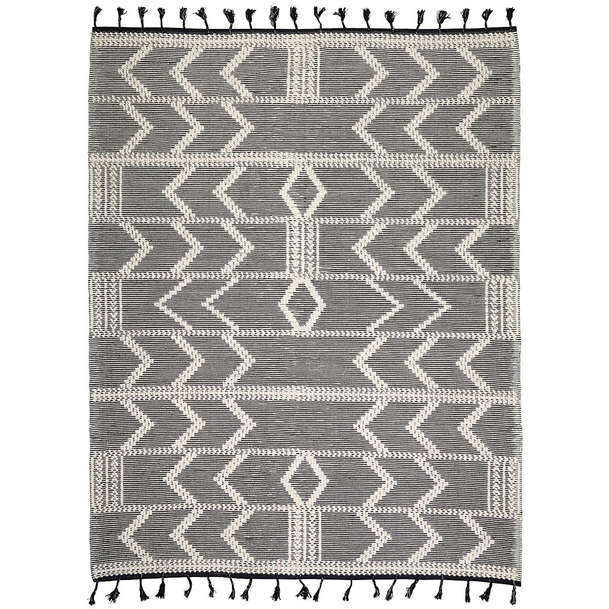 Malta French Knot Rug | Charcoal