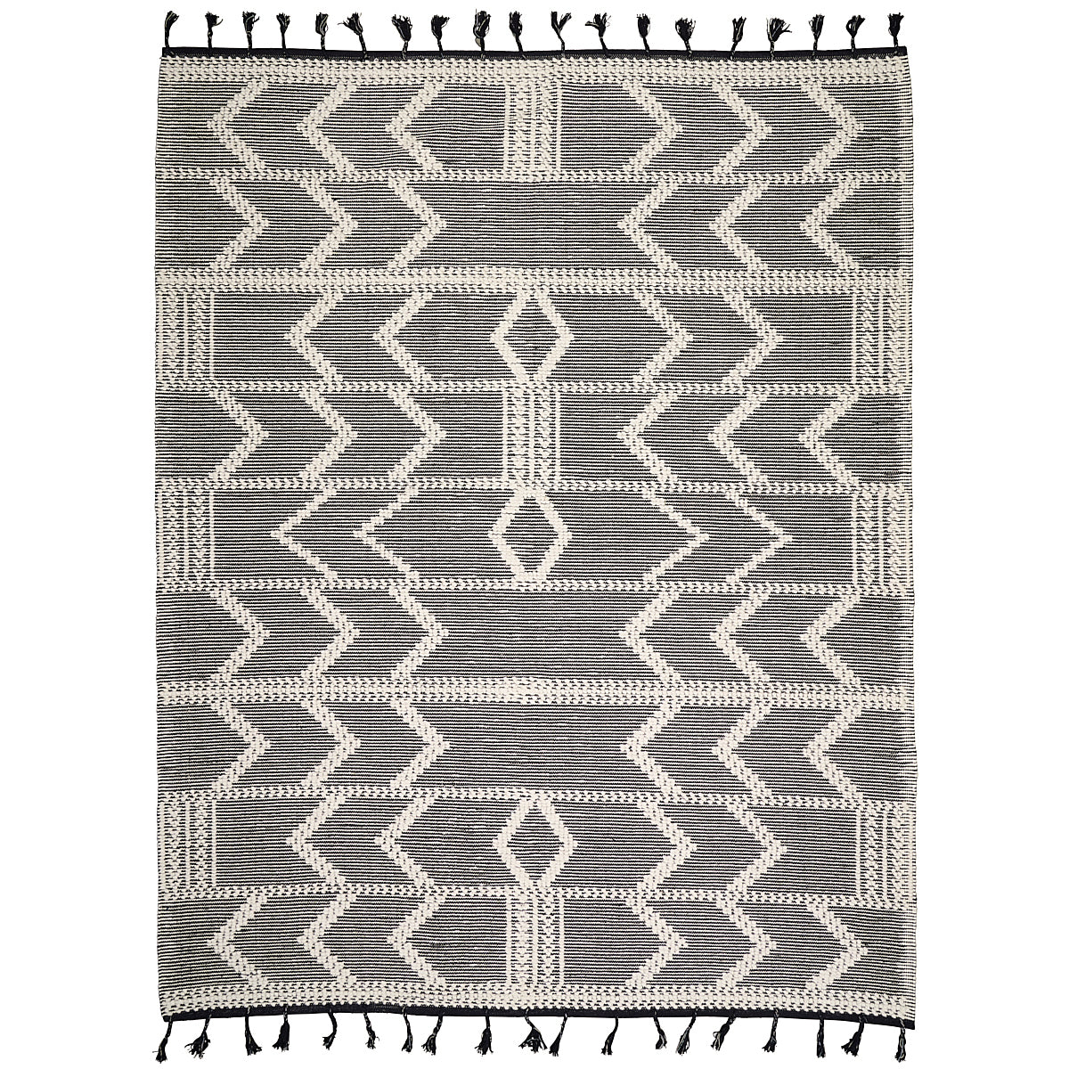 Malta French Knot Rug | Charcoal