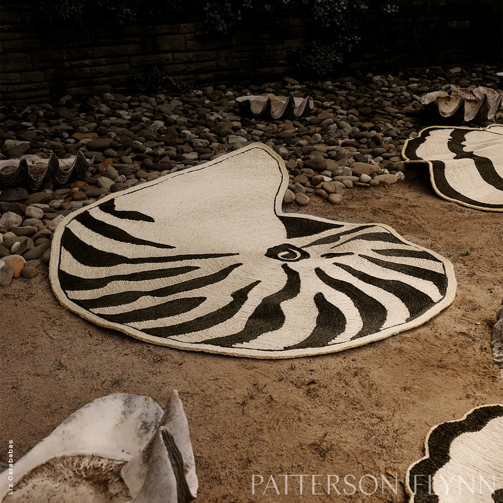 Nautilo Rug | Natural/Black