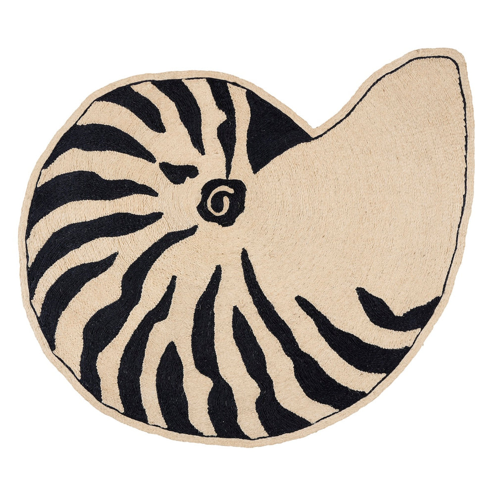 Nautilo Rug | Natural/Black