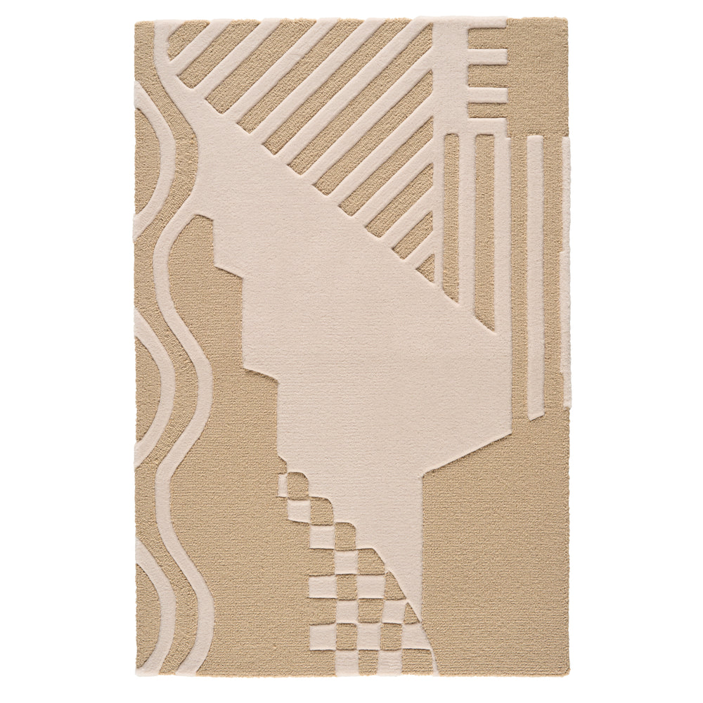 City's Silent Lines Rug | Stone