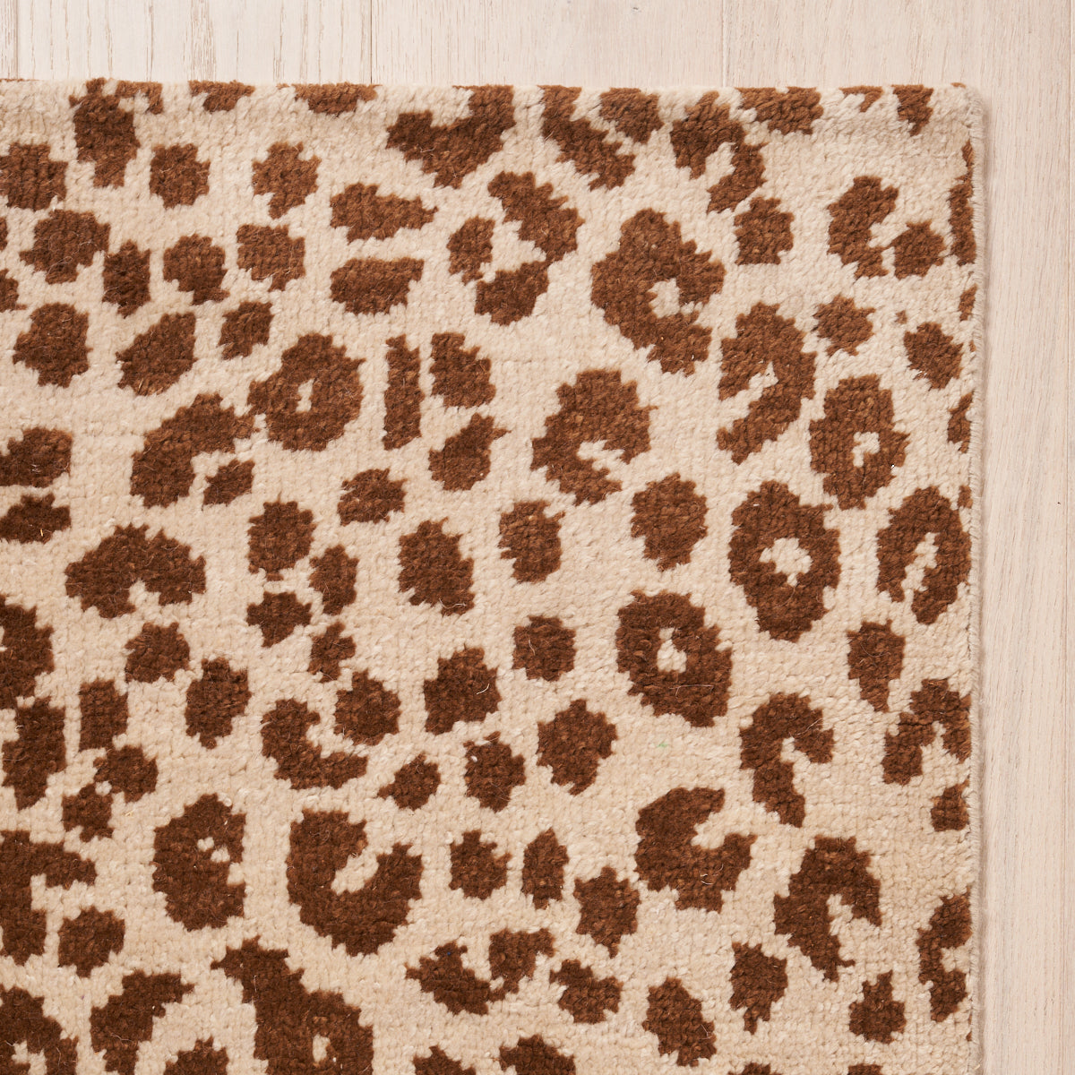 Iconic Leopard Hand-Knotted Rug | Brown