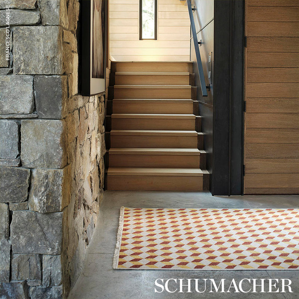 POMPEII HAND-KNOTTED RUG | Yellow & Red