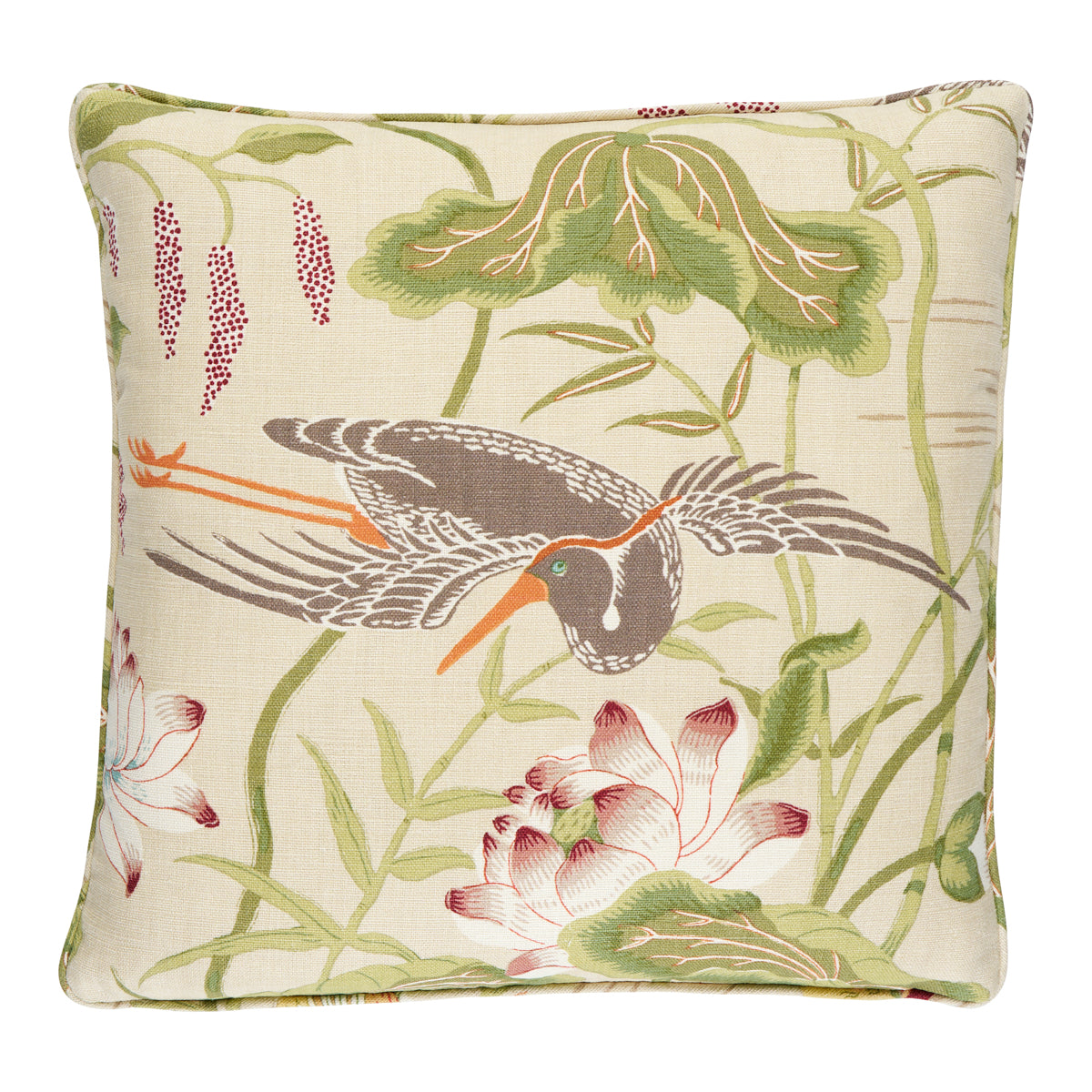 Lotus Garden Pillow | Parchment