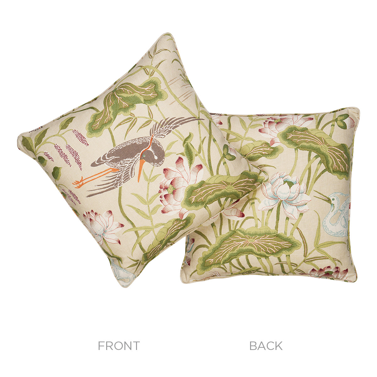 Lotus Garden Pillow | Parchment