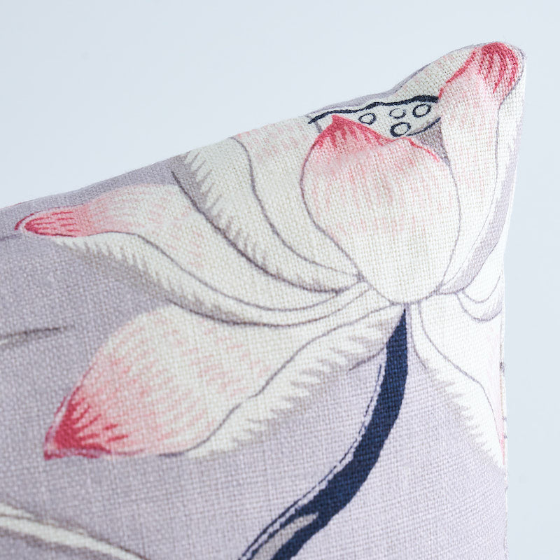 Lotus Garden Pillow | Lilac