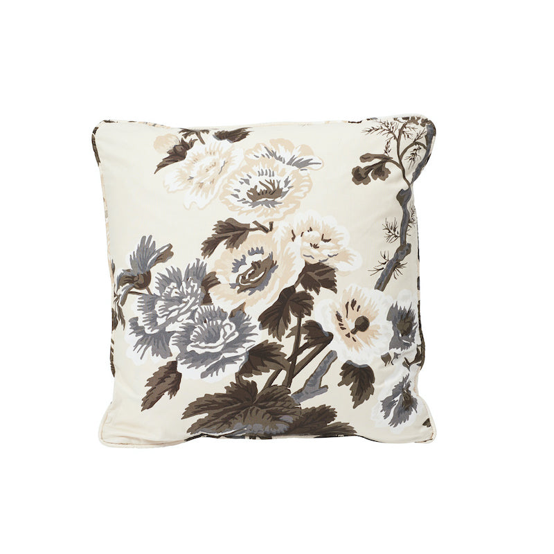 Pyne Hollyhock Pillow | Charcoal