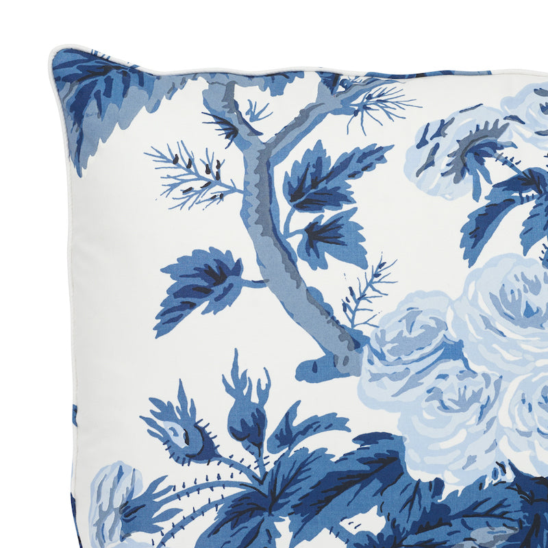 Pyne Hollyhock Pillow | Indigo