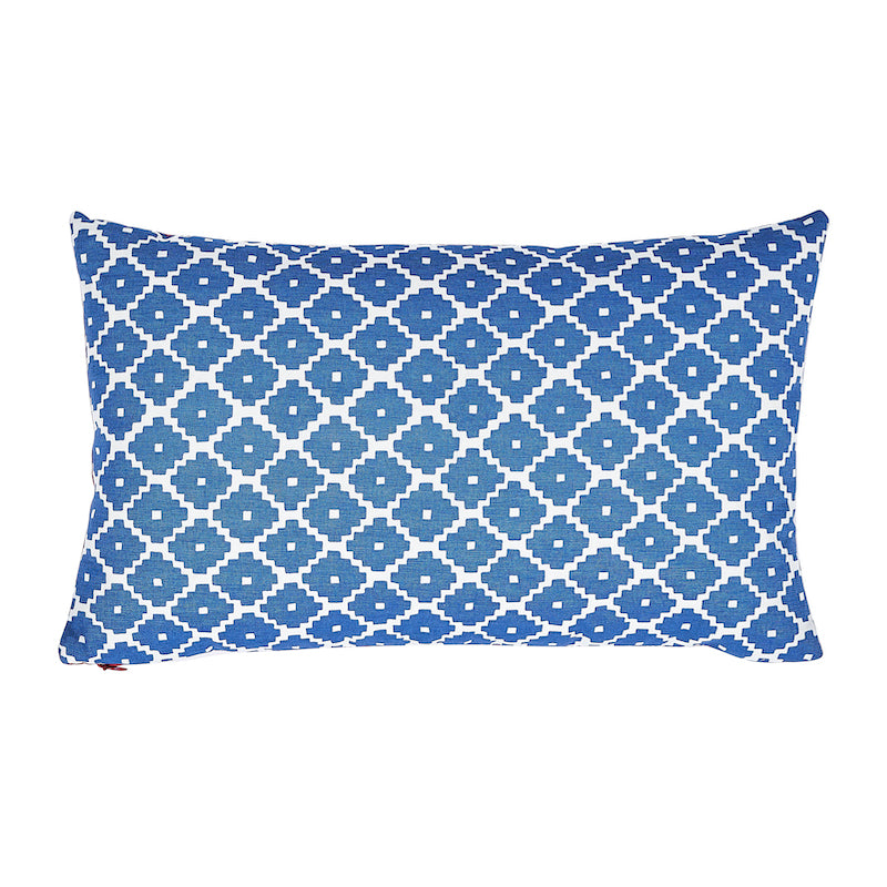 Ziggurat Pillow | Blue & Red