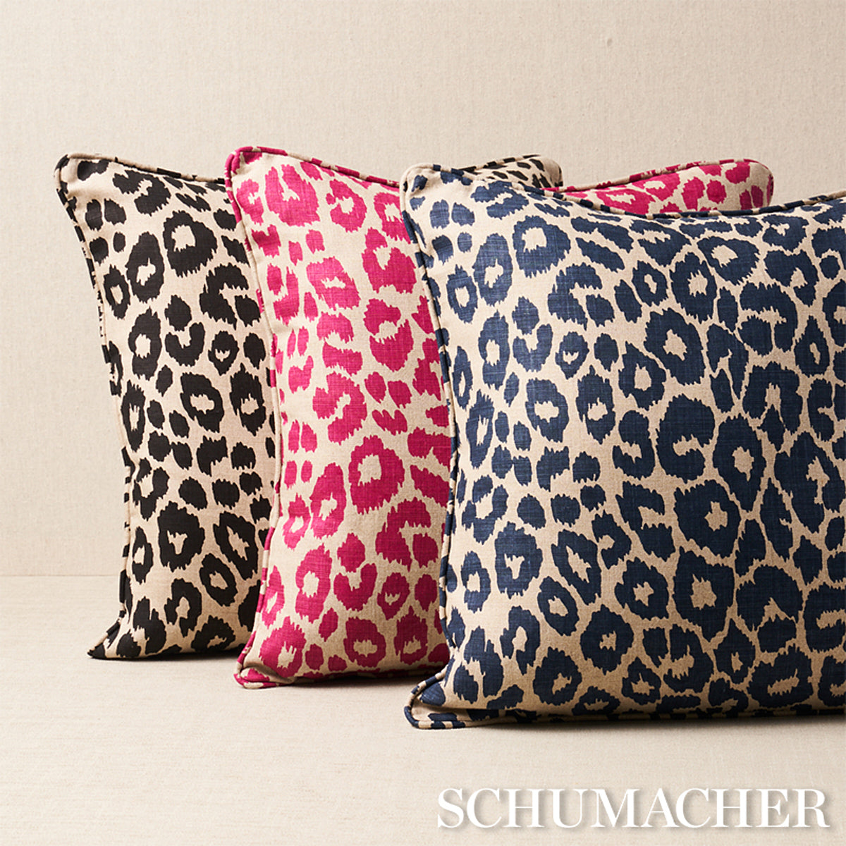 Iconic Leopard Pillow | Ink/Natural