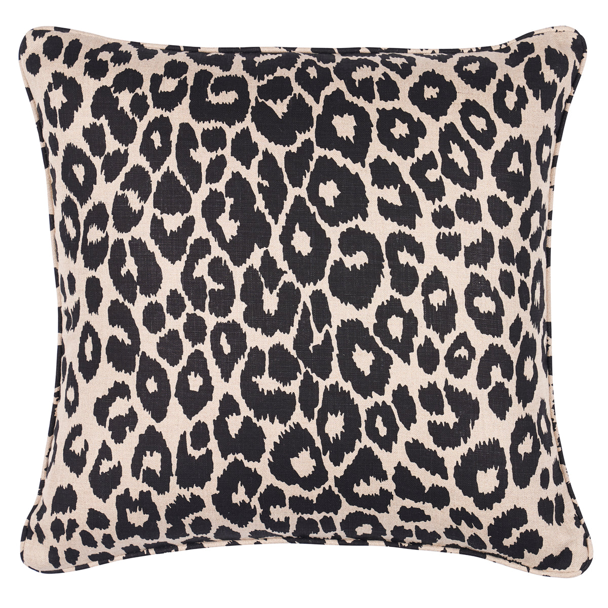 Iconic Leopard Pillow | Ebony/Natural