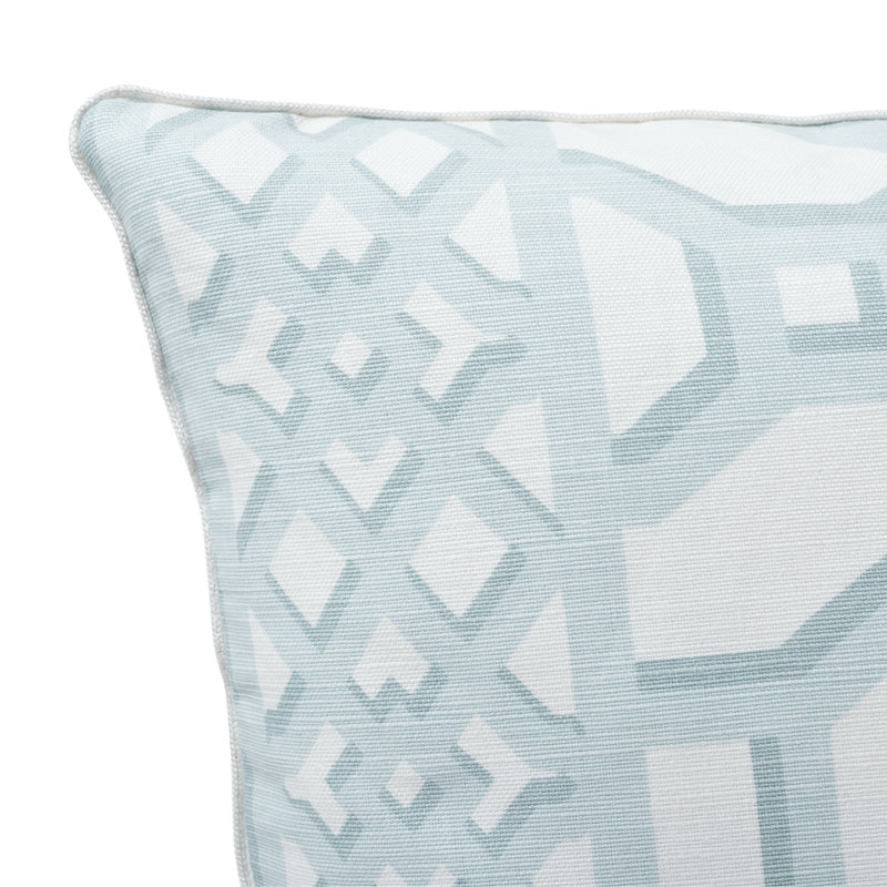 Zanzibar Trellis Pillow | Winter Mint