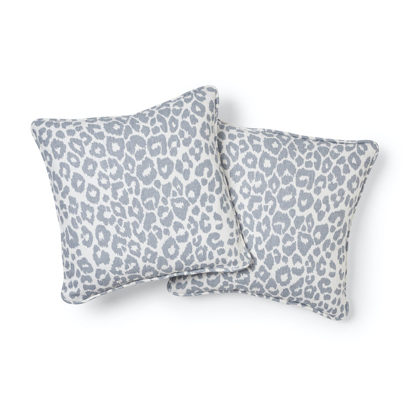 Iconic Leopard Pillow | Sky