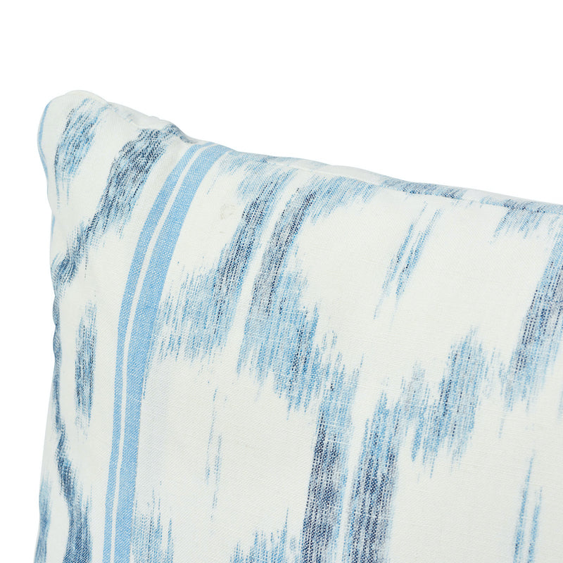 Santa Monica Ikat Pillow | Indigo Blue