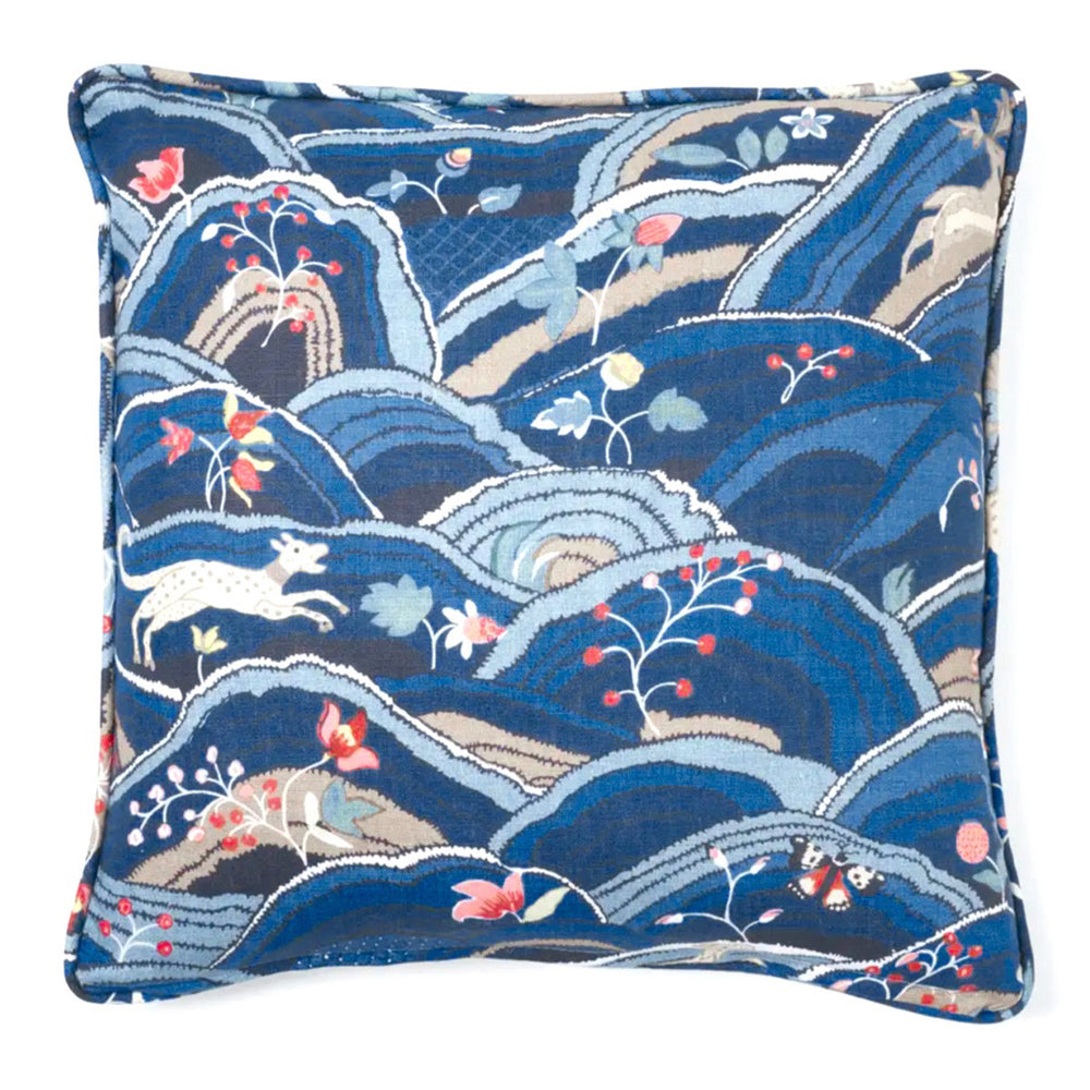 Rolling Hills Pillow | Blues