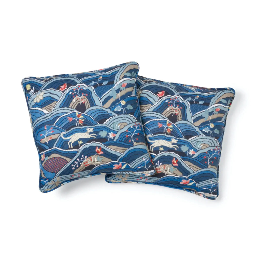 Rolling Hills Pillow | Blues