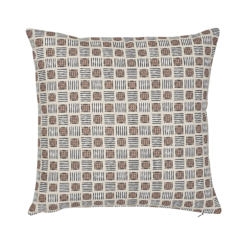 Mottley Grid Pillow | Wren