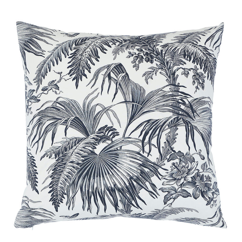 Toile Tropique Pillow | Black