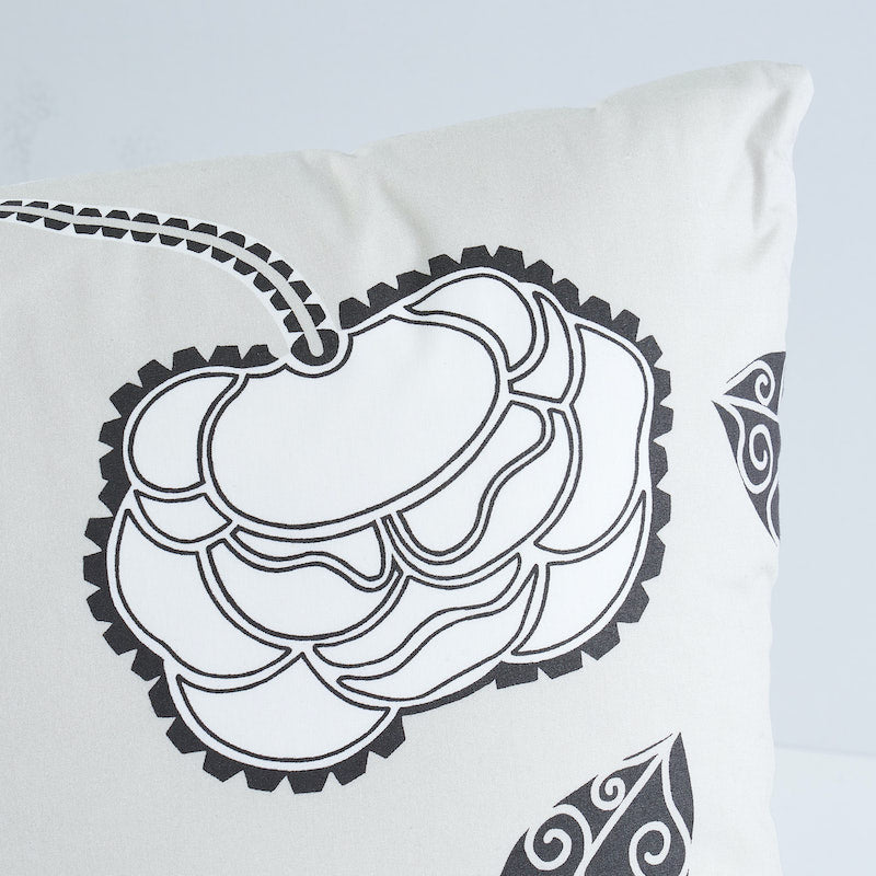 Queen Fruit Chintz Pillow | Ebony Ivory