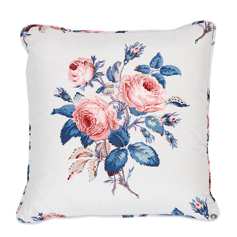 Loudon Rose Pillow | Rose & Blue