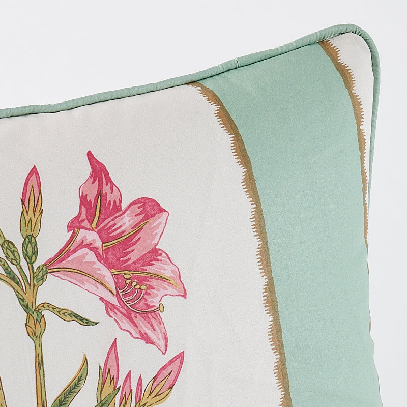 Servilia Stripe Pillow | Aqua & White