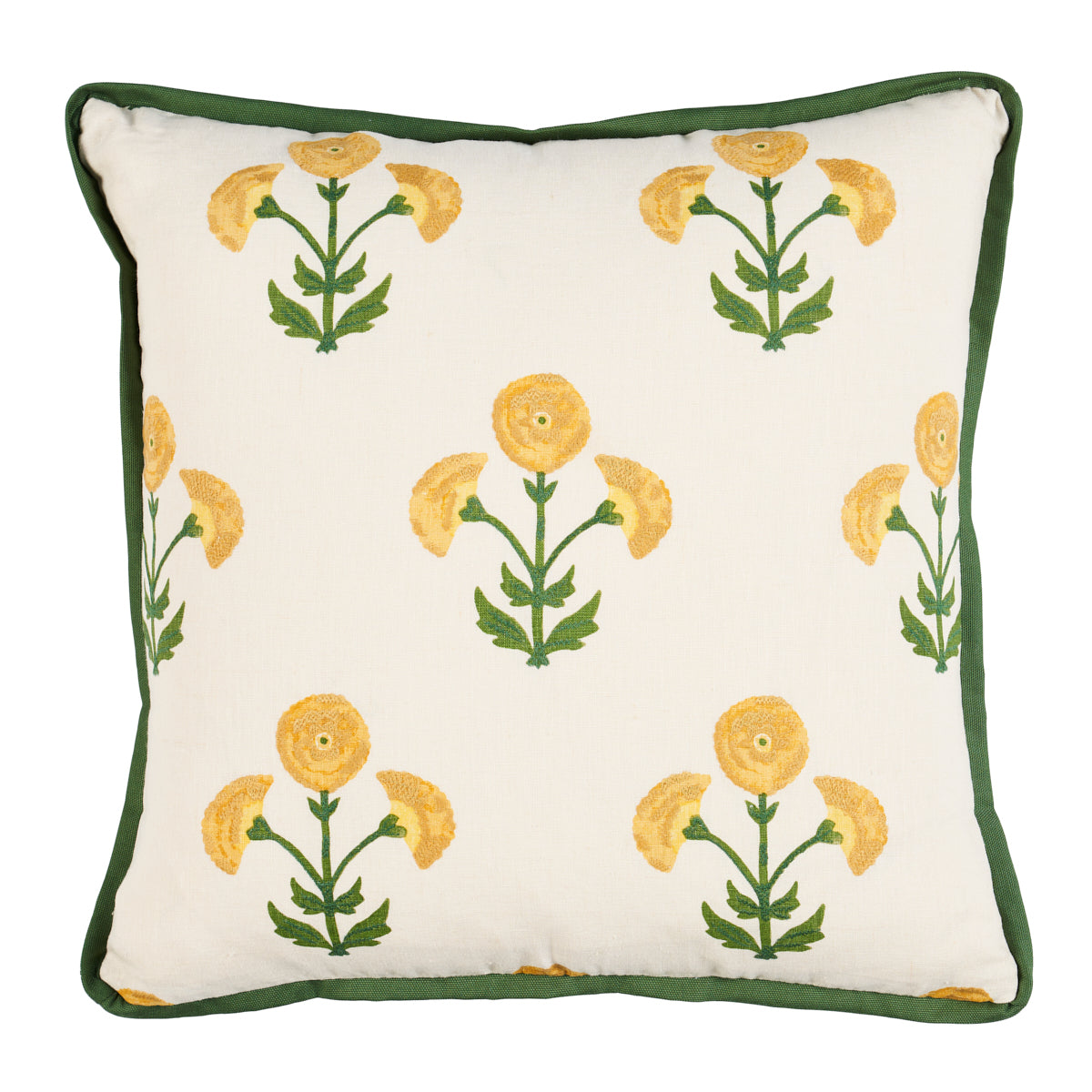 Saranda Flower Pillow | Marigold
