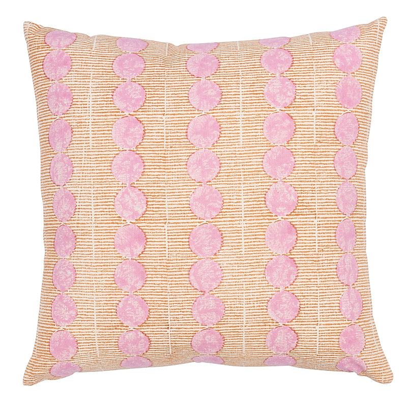 Sun Rise Hand Block Pillow | Rose & Copper