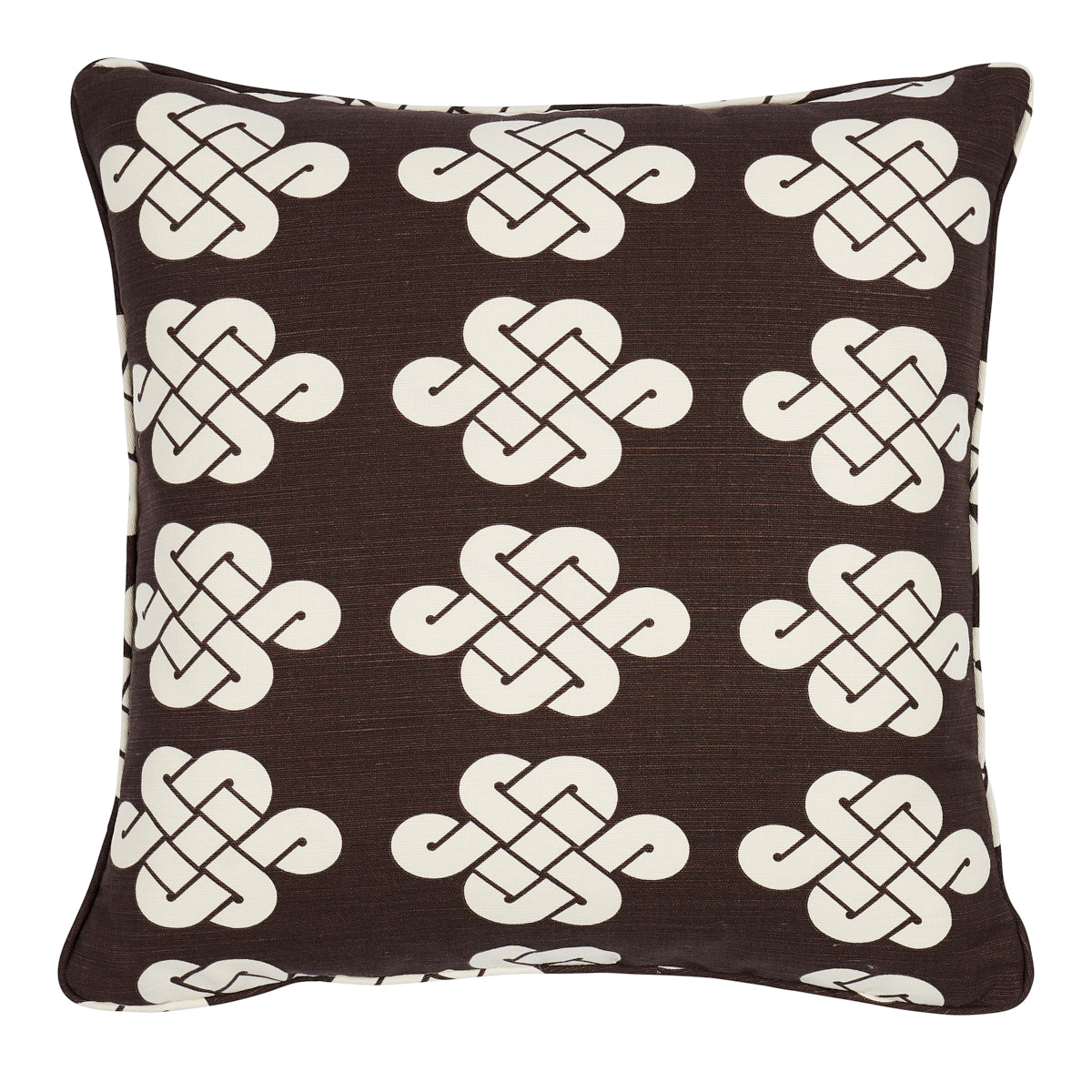 Penelope Knot Pillow | Brown