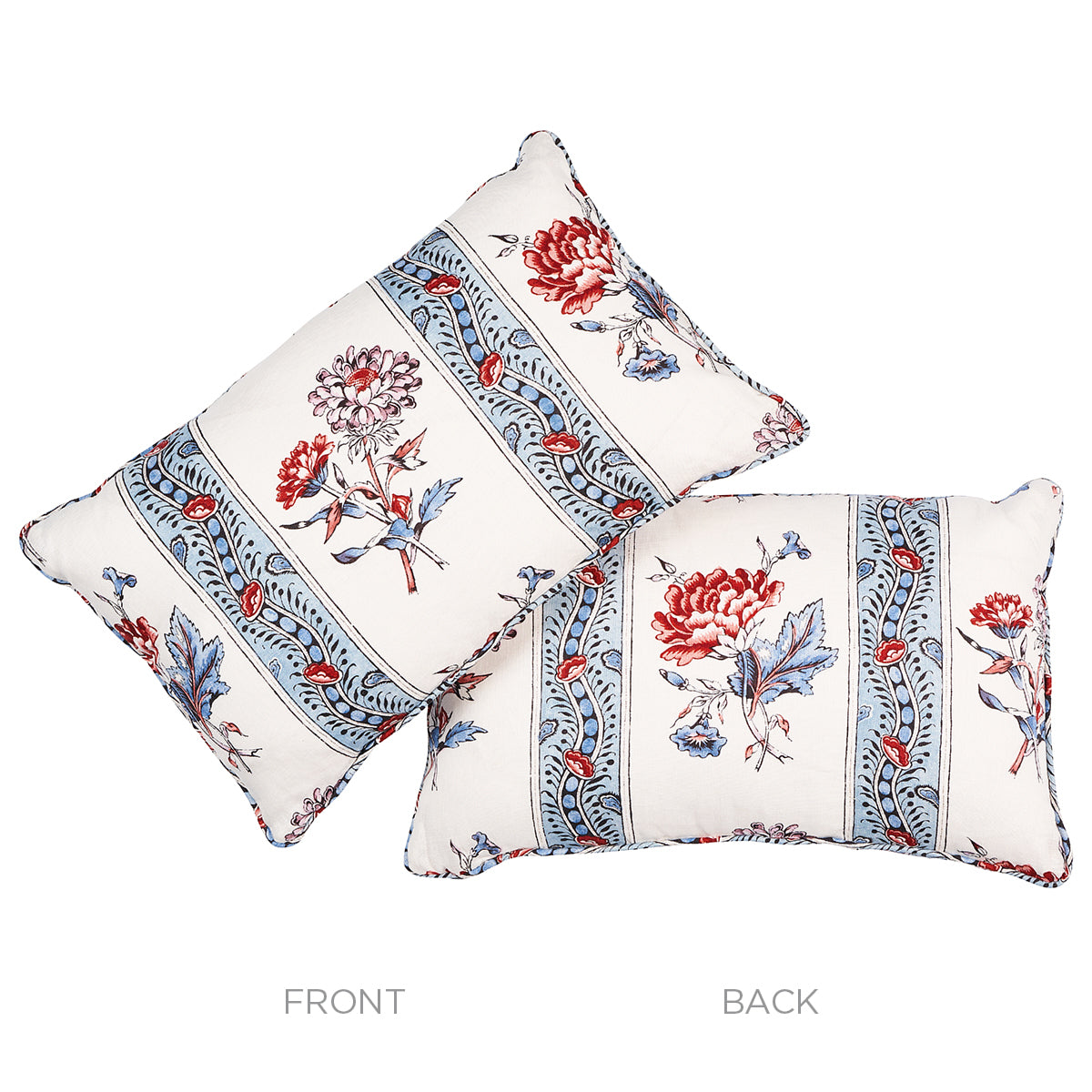 Ariana Floral Pillow | Pearlware Blue