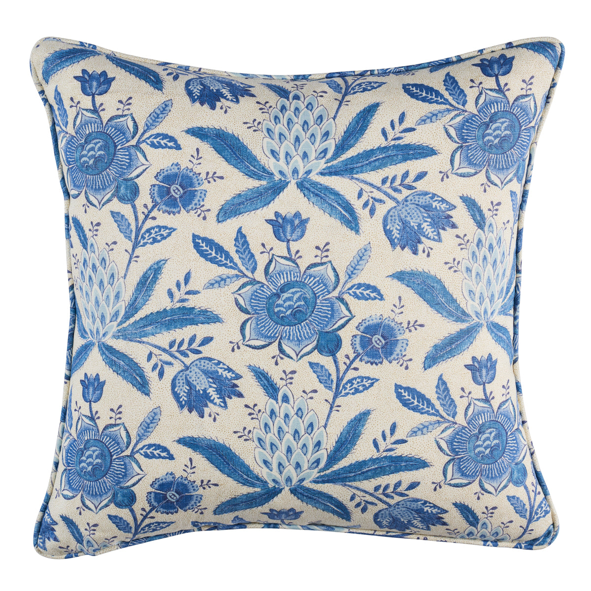 Lafayette Botanical Pillow | Cornflower