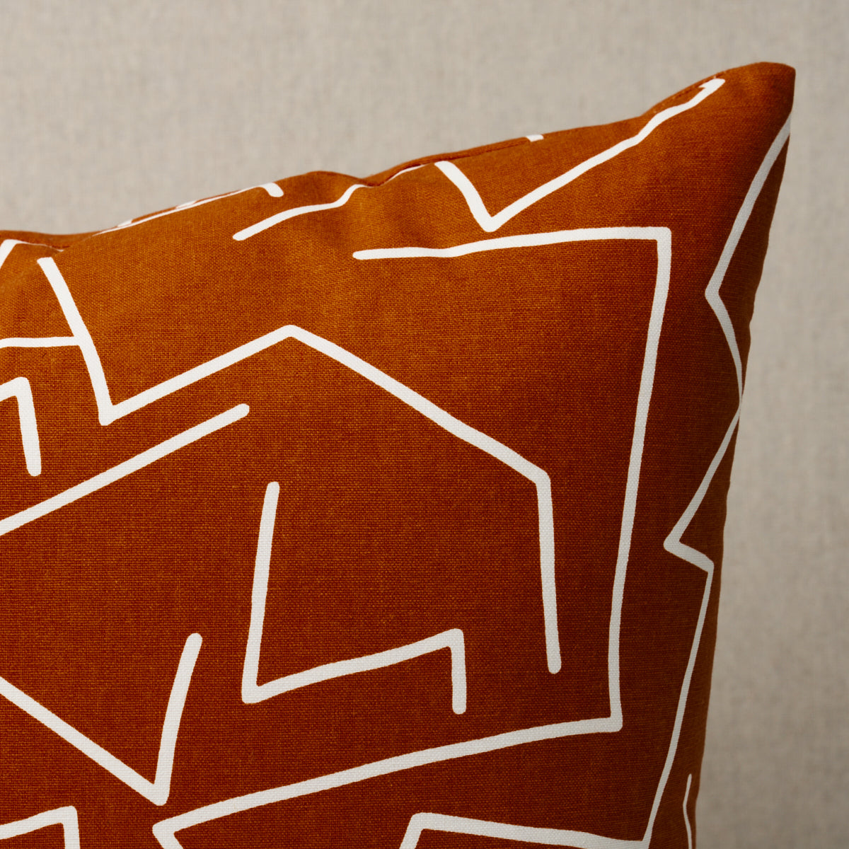 Tangent Print Pillow | Saffron