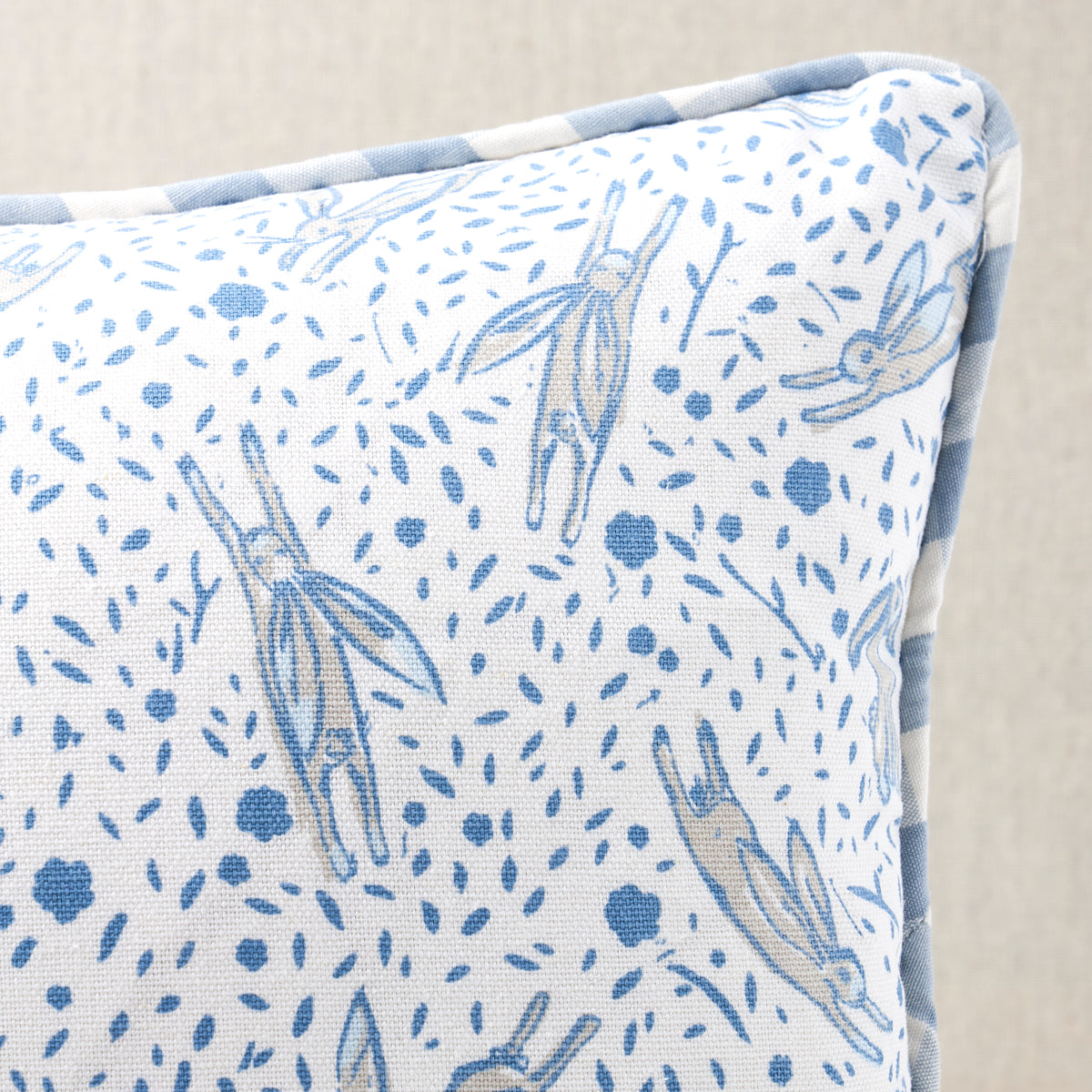 Rabbit Pillow | Blue